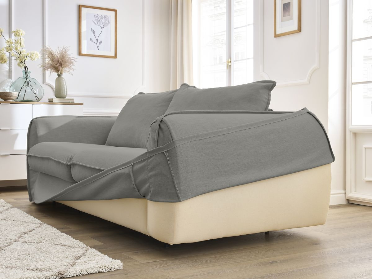 Canapé droit convertible ARCHIMEDE ouverture express déhoussable