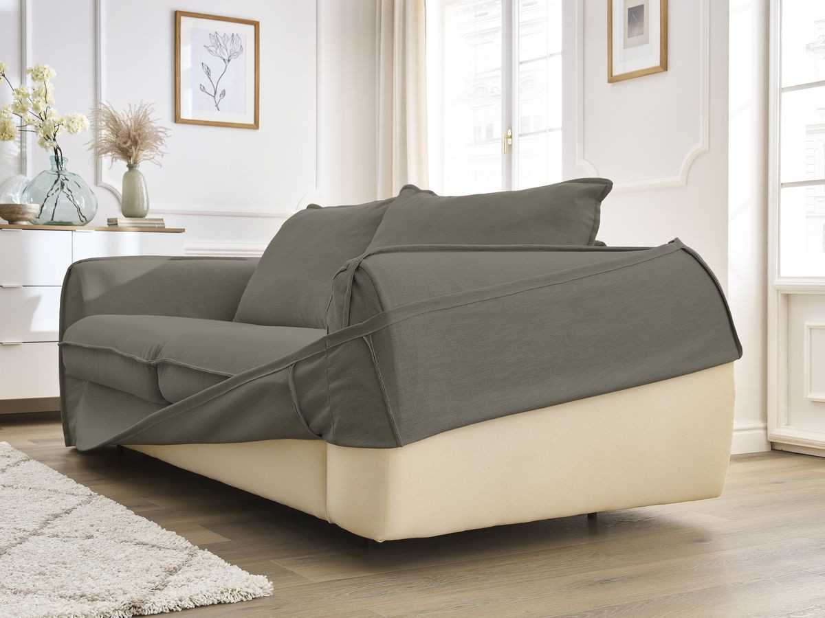 Canapé droit convertible ARCHIMEDE ouverture express déhoussable