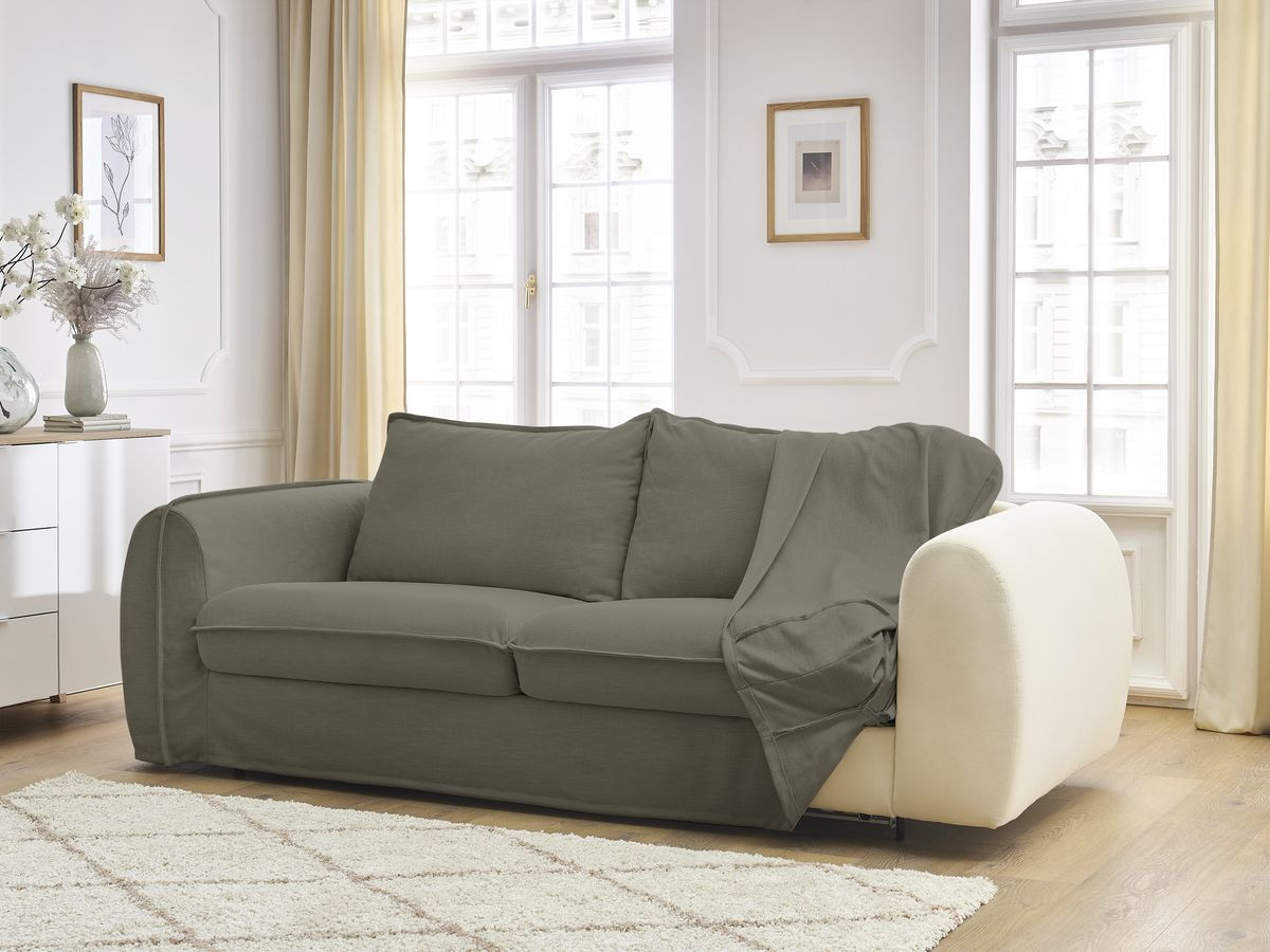 Canapé droit convertible ARCHIMEDE ouverture express déhoussable