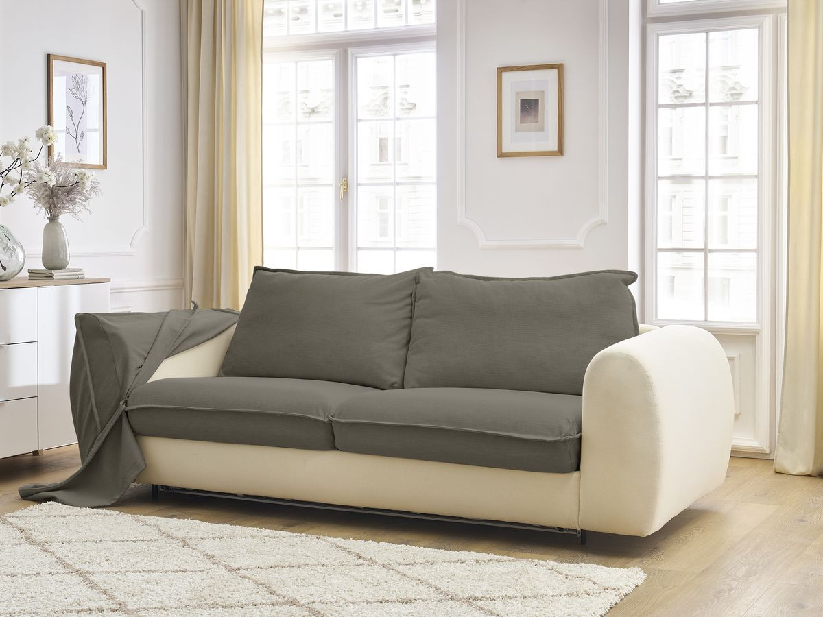 Canapé droit convertible ARCHIMEDE ouverture express déhoussable
