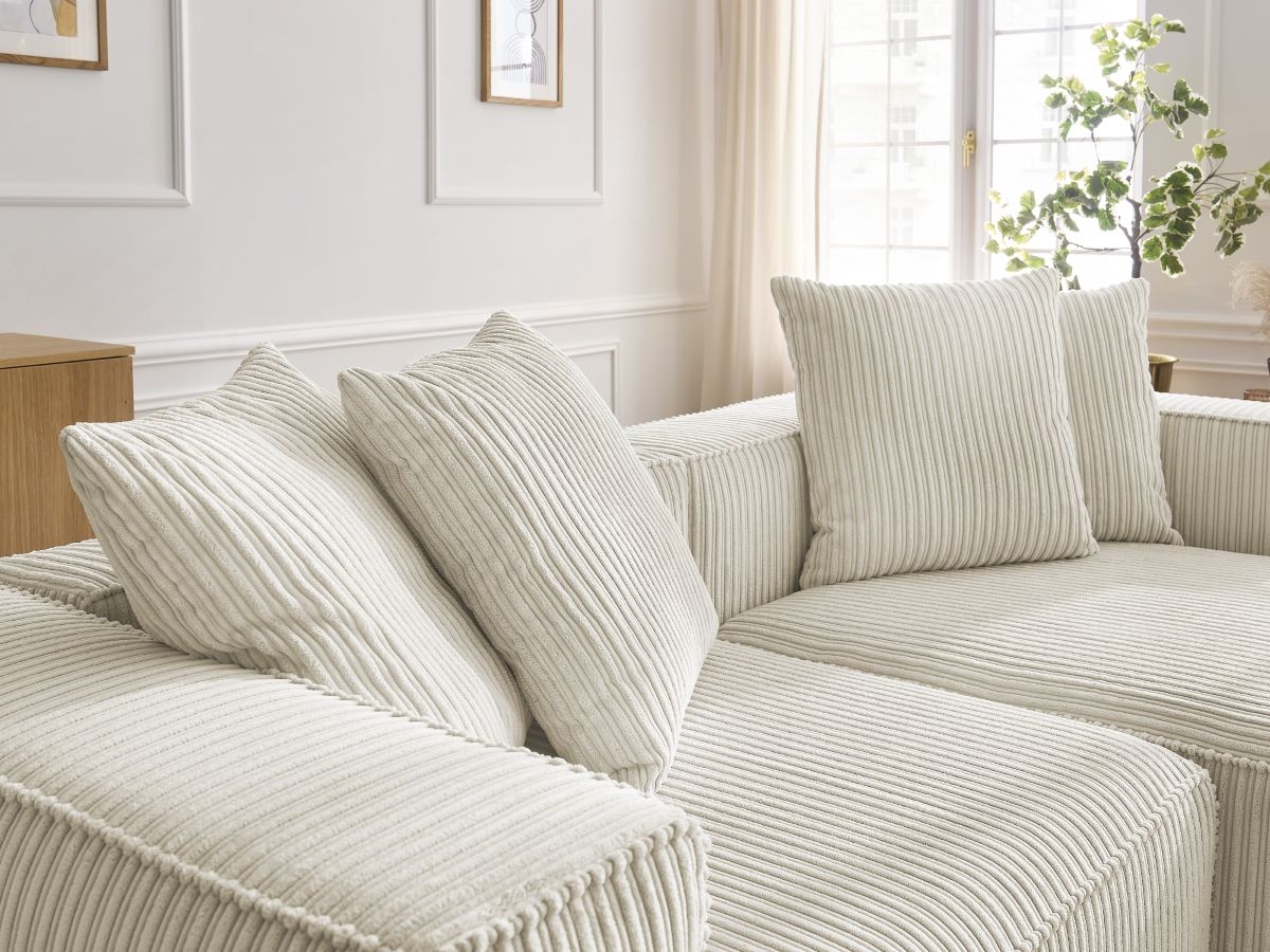 NINA vaste hoekbank in corduroy