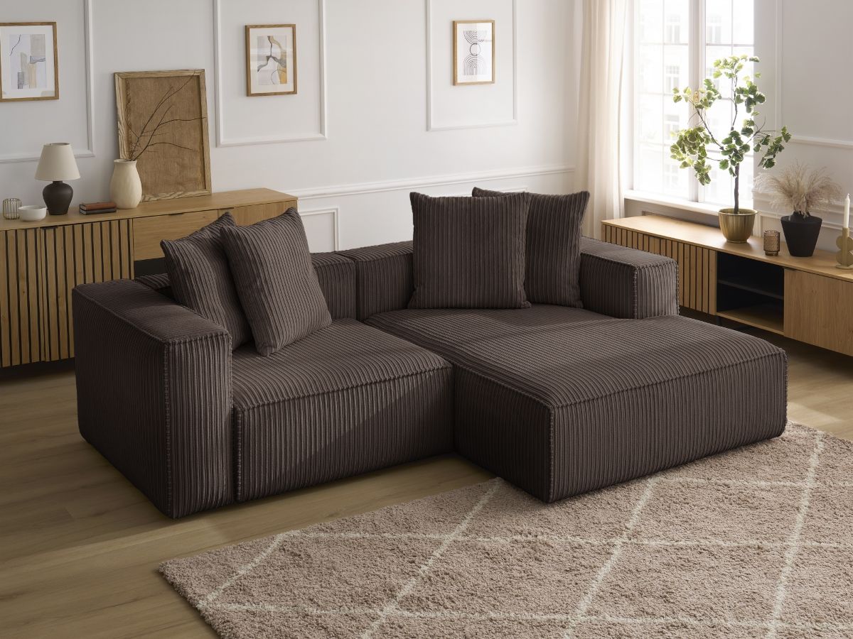 NINA vaste hoekbank in corduroy