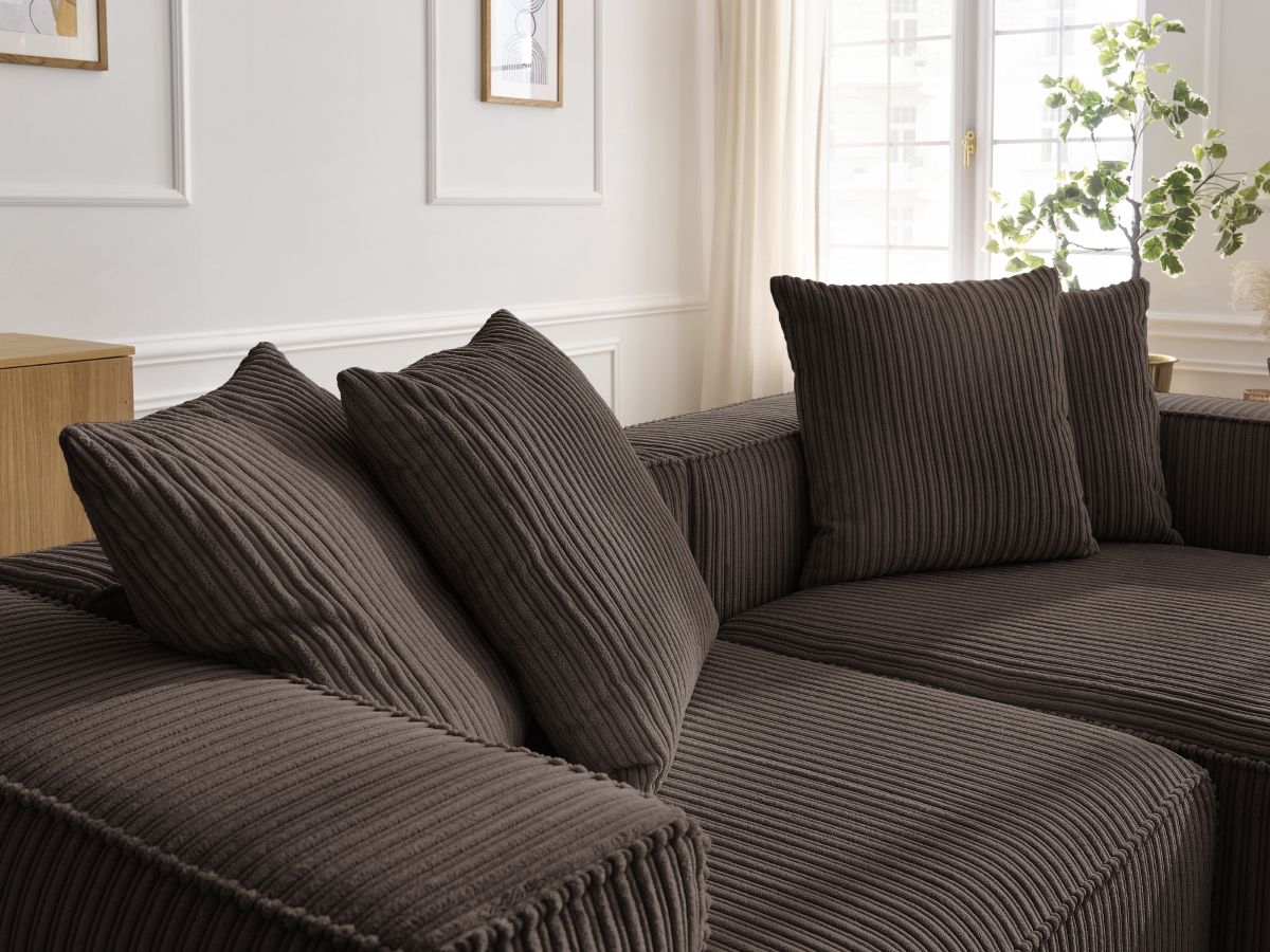 NINA vaste hoekbank in corduroy