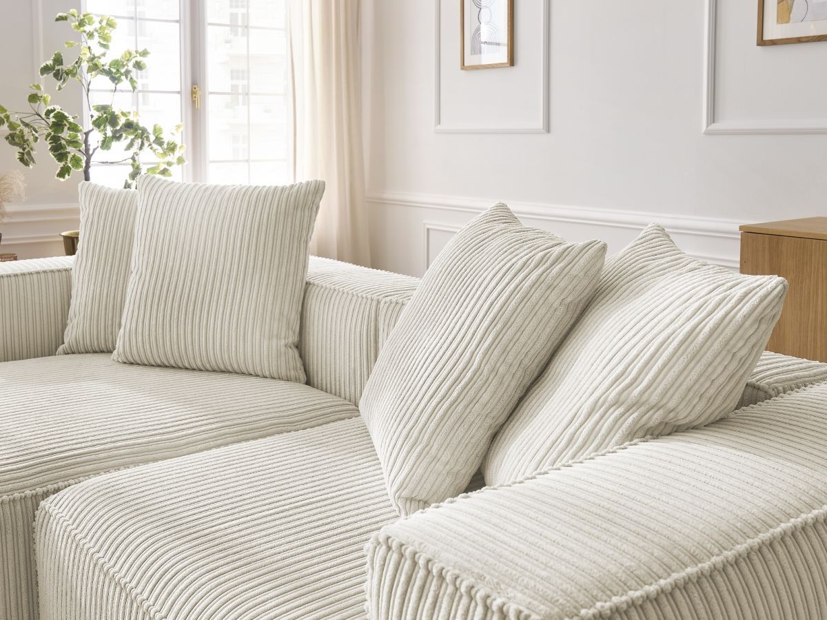 NINA vaste hoekbank in corduroy