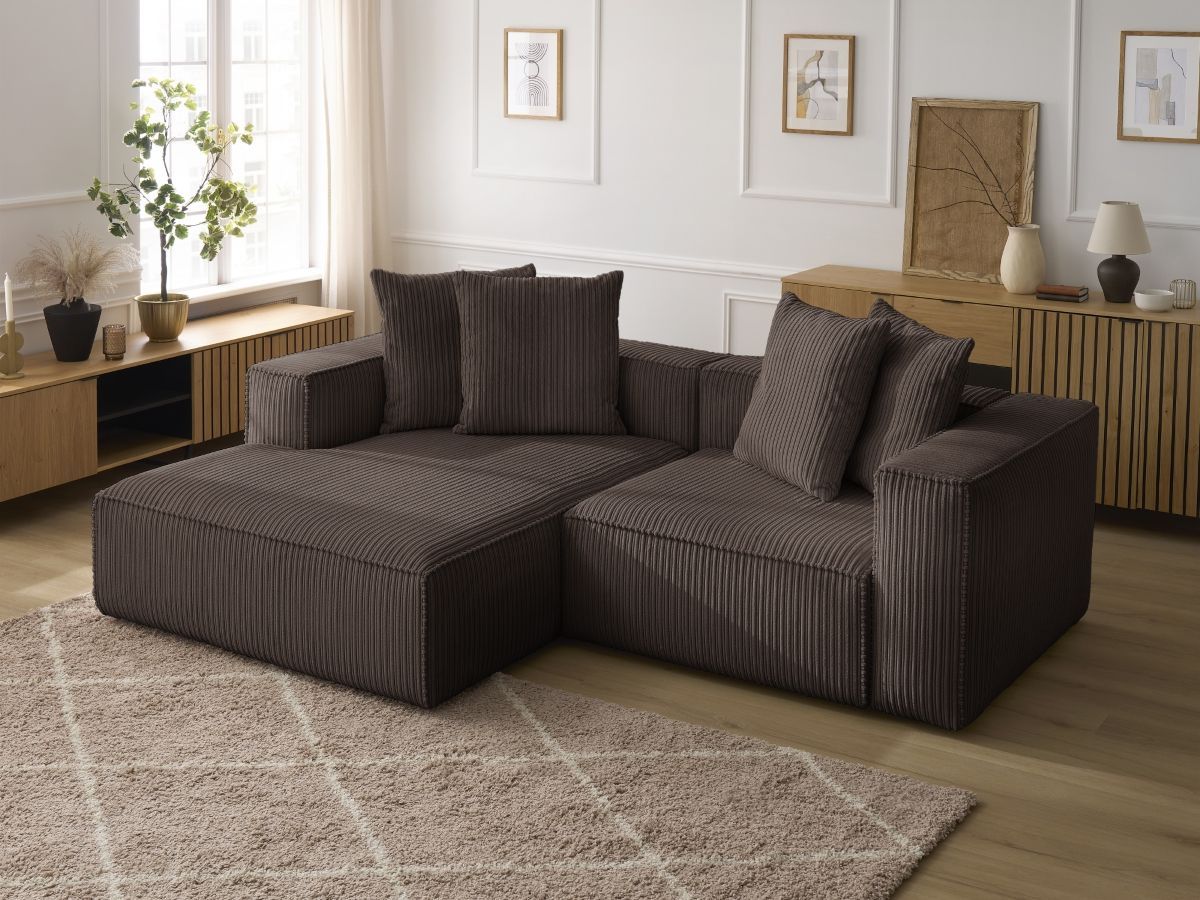 NINA vaste hoekbank in corduroy
