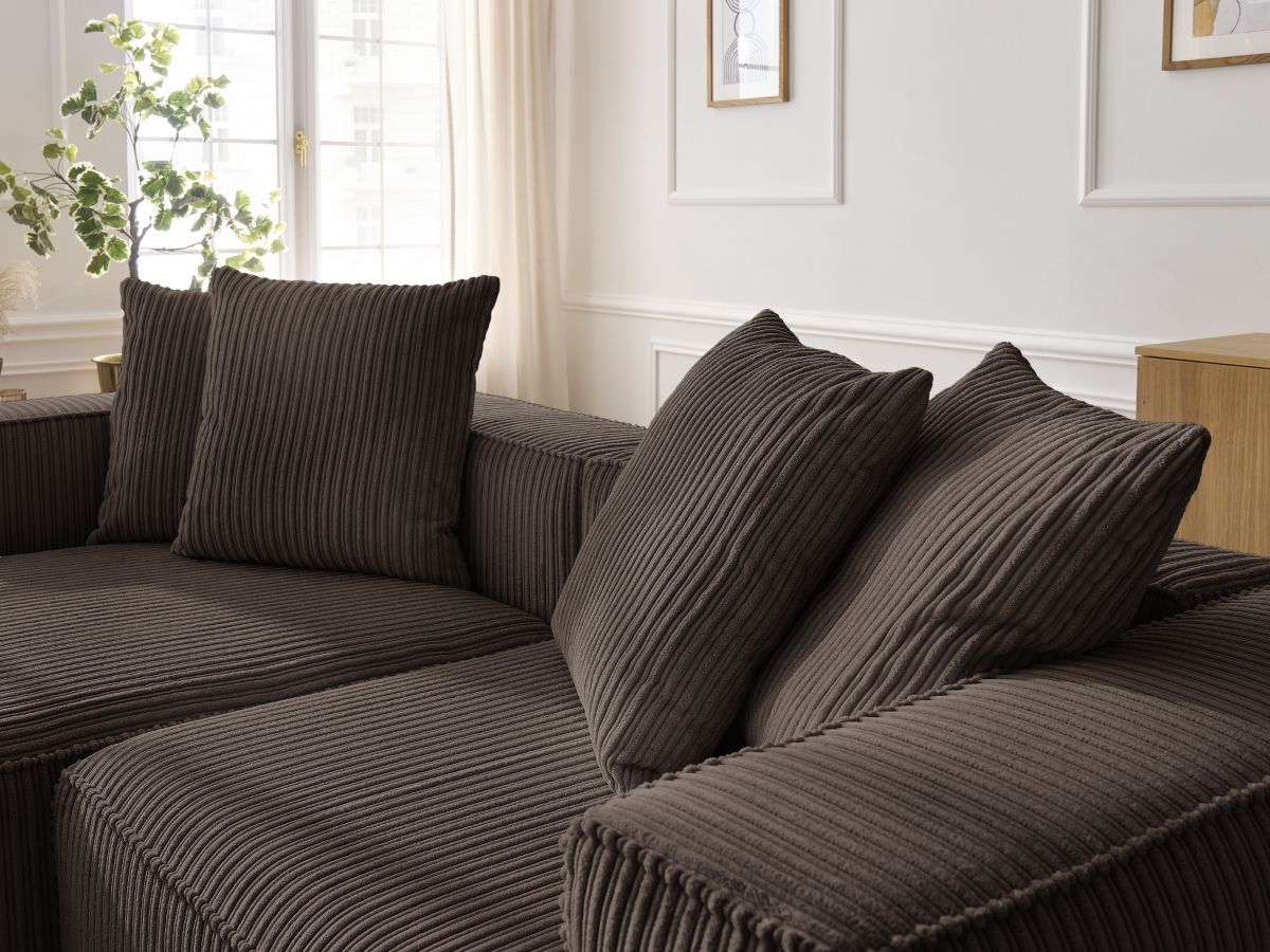 NINA vaste hoekbank in corduroy