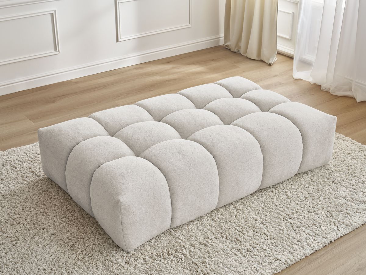 Pouf EVEREST tissu texturé