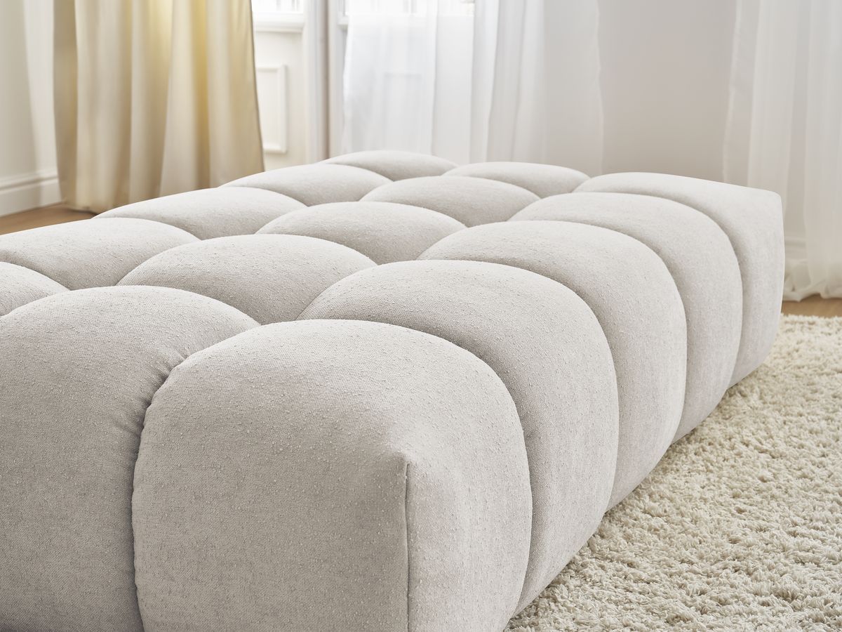 Pouf EVEREST tissu texturé