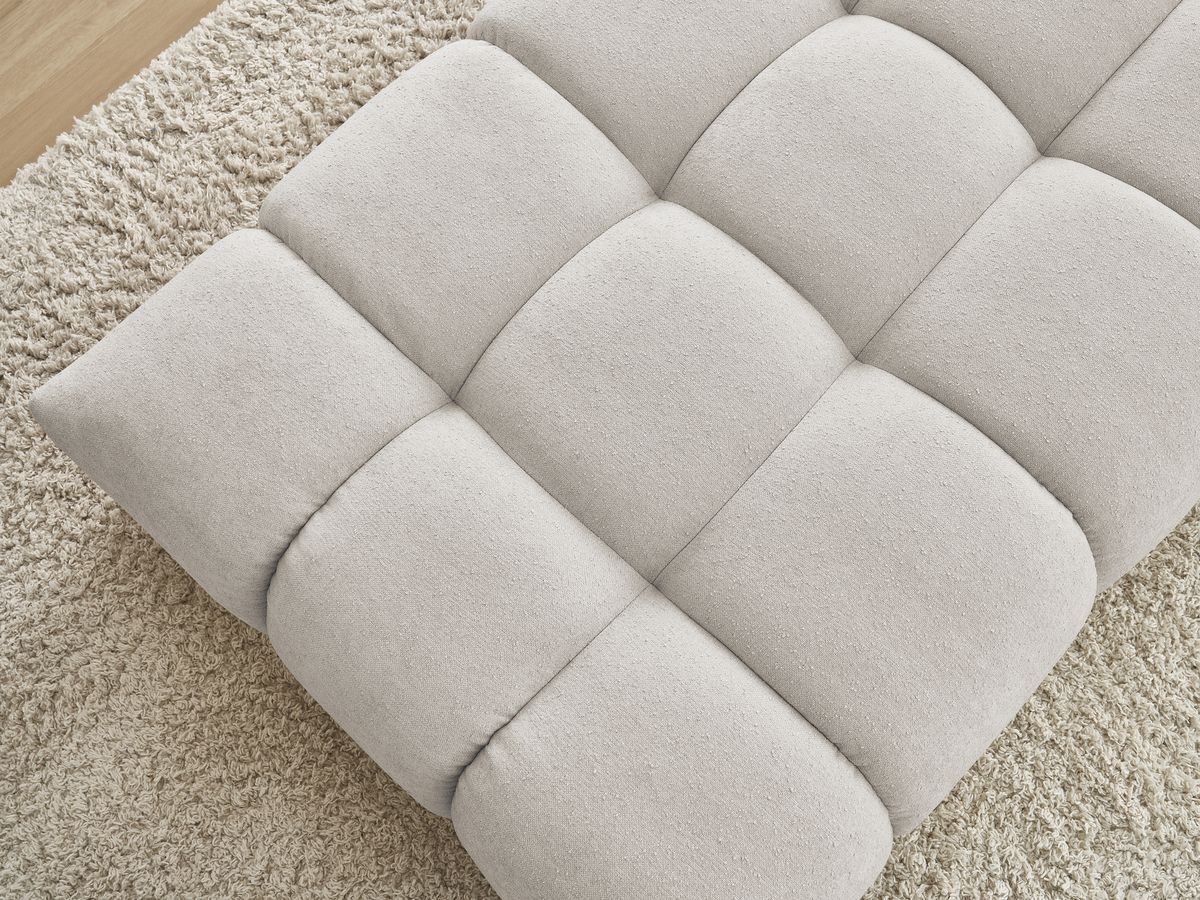 Pouf EVEREST tissu texturé