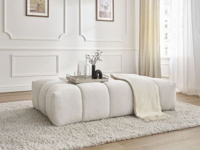 Pouf EVEREST tissu texturé