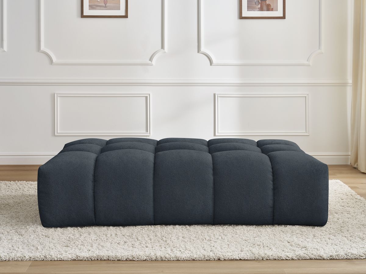 Pouf EVEREST texturé bleu foncé — vue 5