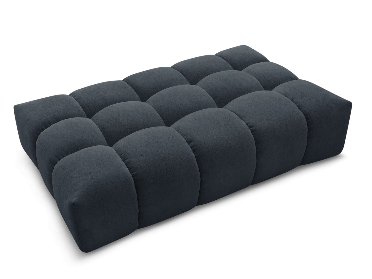 Canapé d'angle fixe EVEREST tissu chiné - Orange - Angle droit - 10 coussins