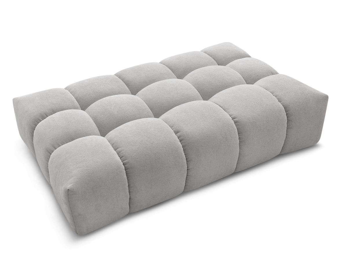 Canapé d'angle fixe EVEREST tissu chiné - Orange - Angle droit - 10 coussins