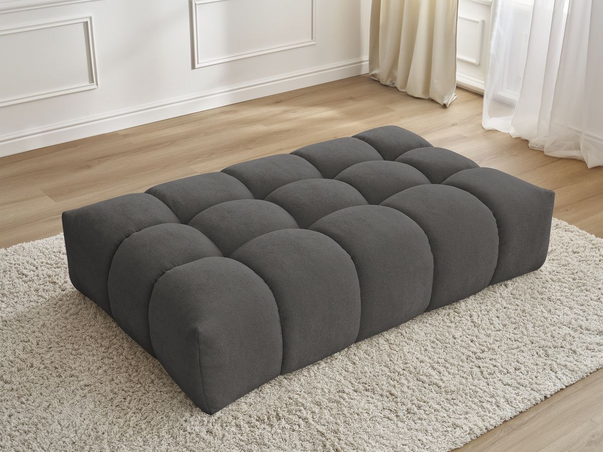 Pouf EVEREST tissu texturé