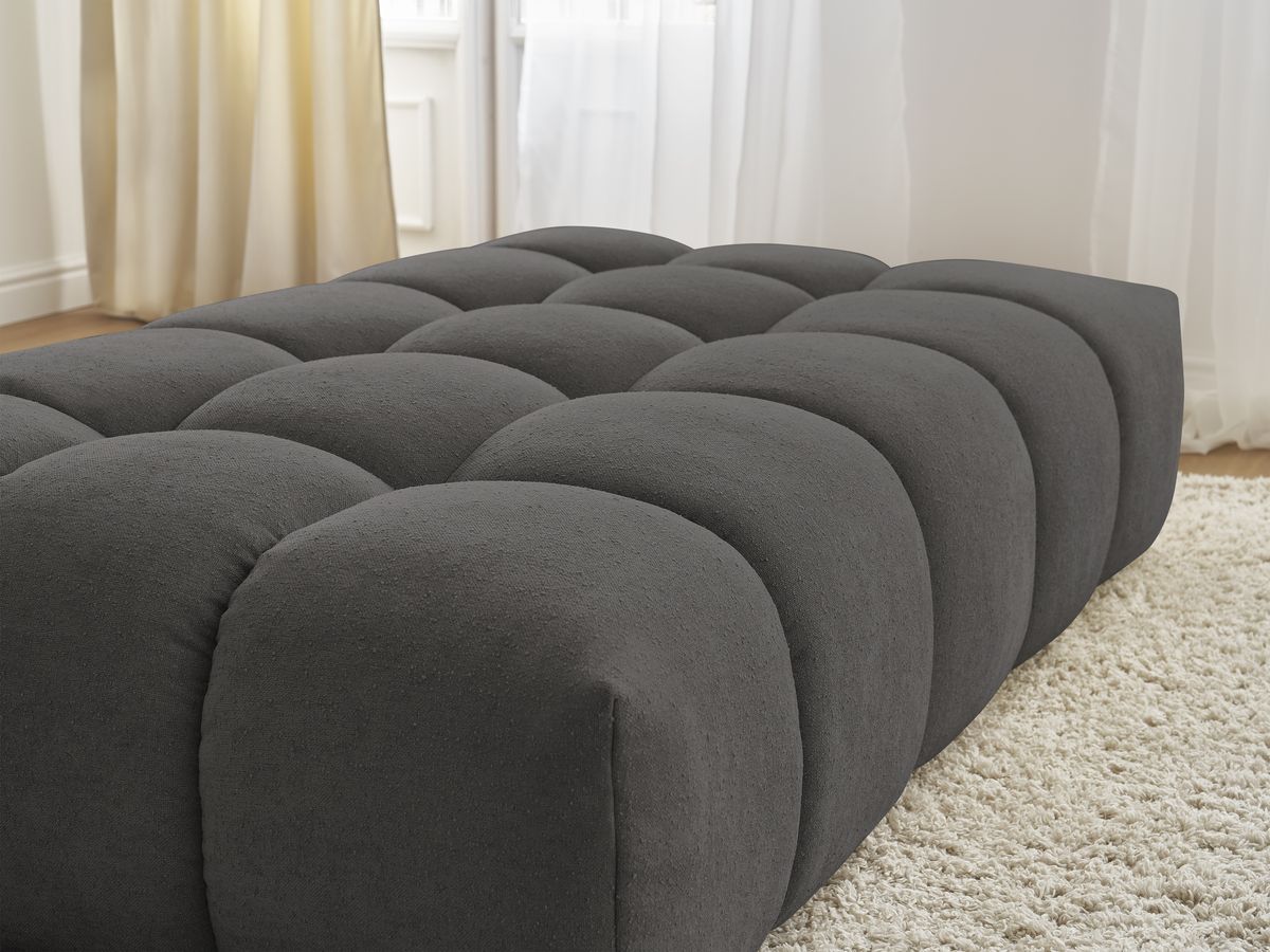 Pouf EVEREST tissu texturé