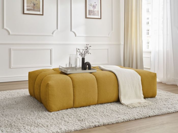 Pouf EVEREST tissu texturé