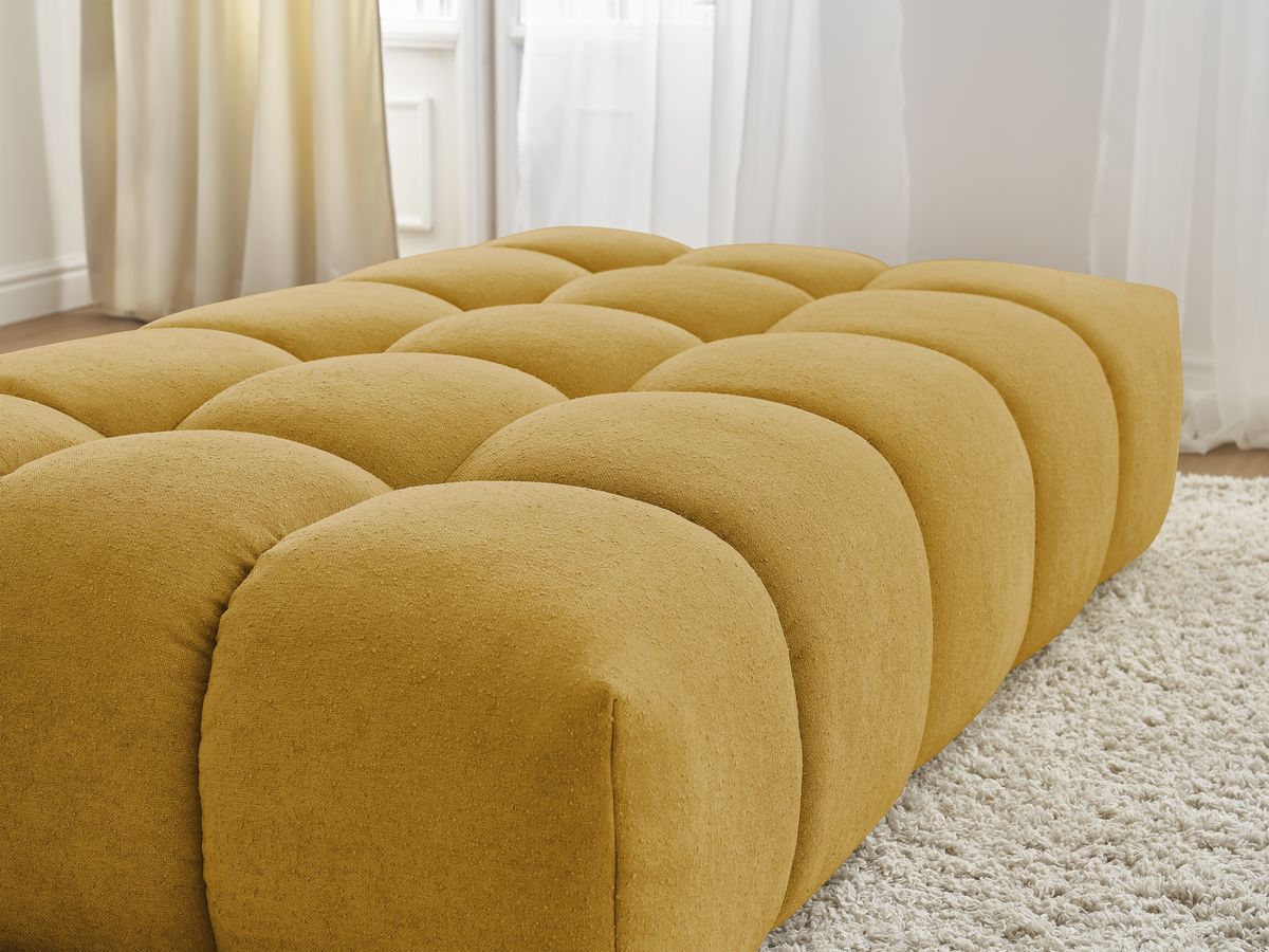 Pouf EVEREST tissu texturé