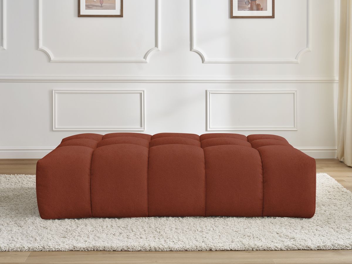 Pouf EVEREST texturé orange — vue 5