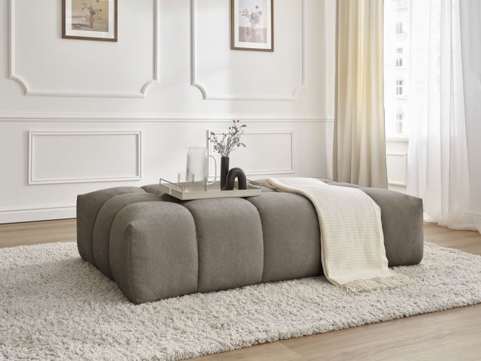 Pouf EVEREST tissu texturé