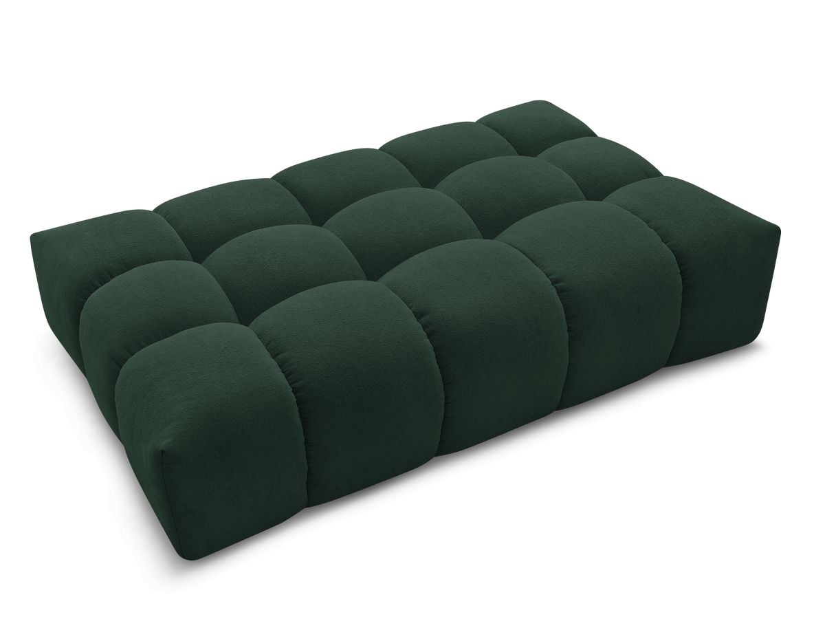 Canapé d'angle fixe EVEREST tissu chiné - Orange - Angle droit - 10 coussins