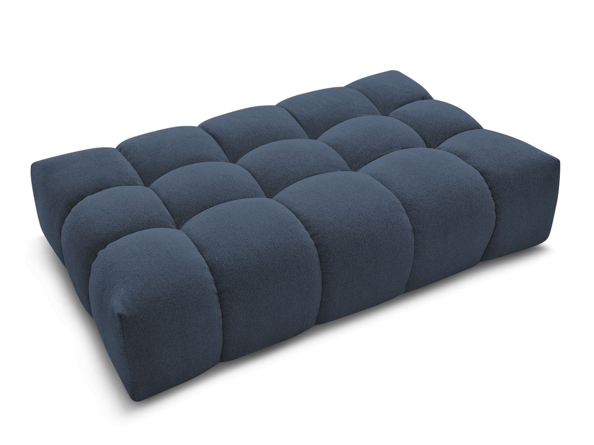 Canapé d'angle fixe EVEREST tissu chiné - Orange - Angle droit - 10 coussins
