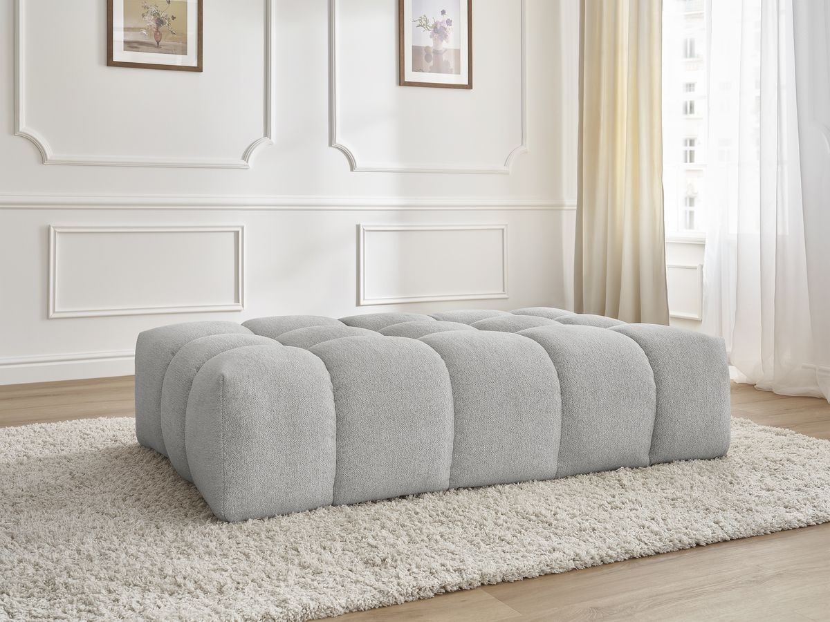 Pouf EVEREST tissu chiné