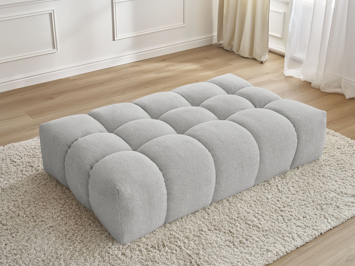 Pouf EVEREST tissu chiné