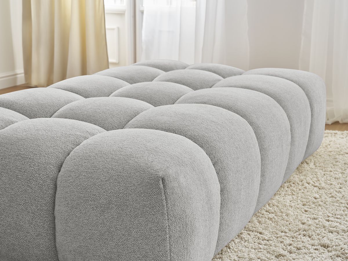 Pouf EVEREST tissu chiné