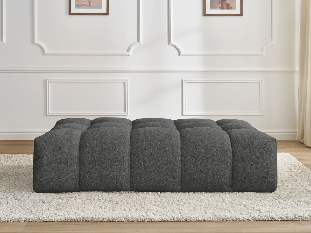 Pouf EVEREST chiné gris foncé — vue 5