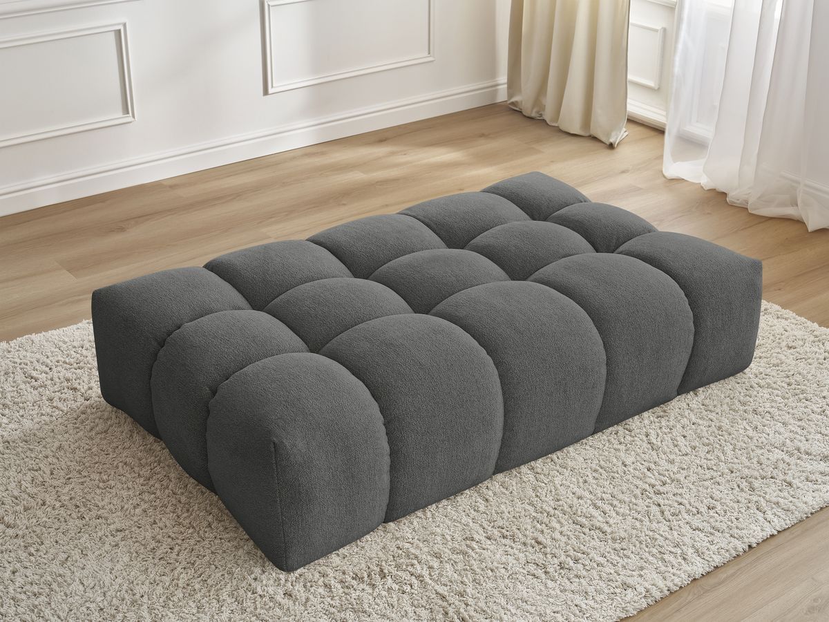 Pouf EVEREST tissu chiné