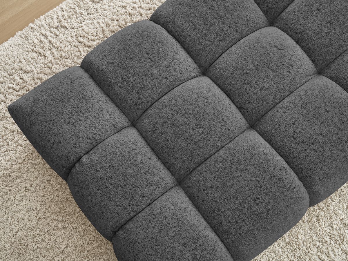Pouf EVEREST tissu chiné