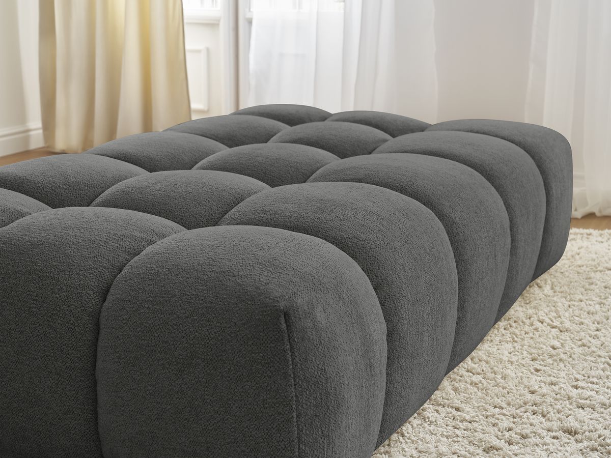 Pouf EVEREST tissu chiné