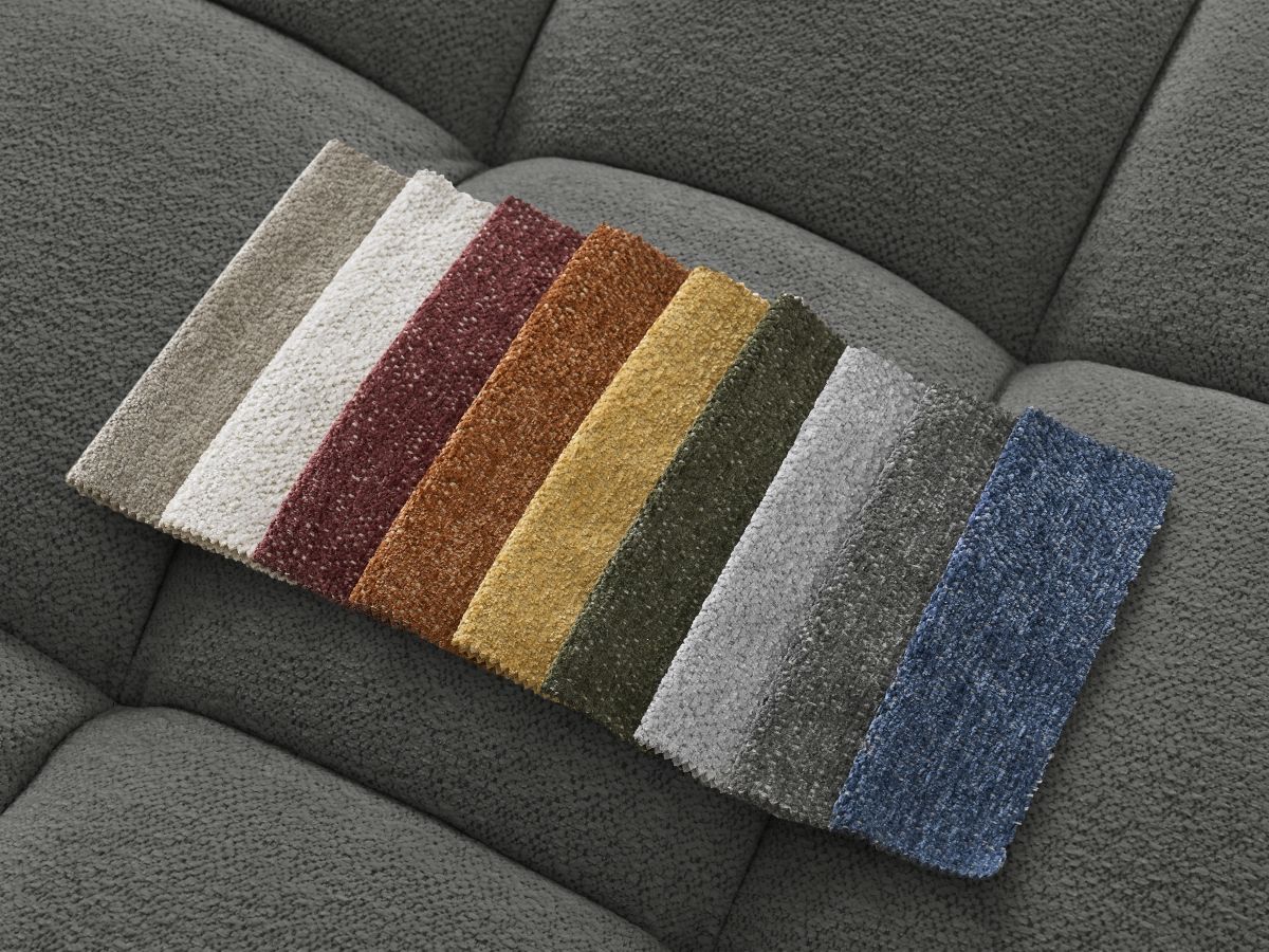 Pouf EVEREST tissu chiné