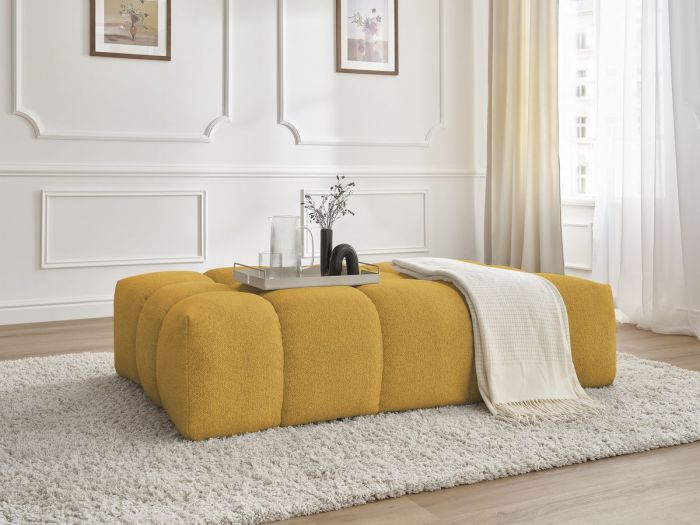 Pouf EVEREST tissu chiné