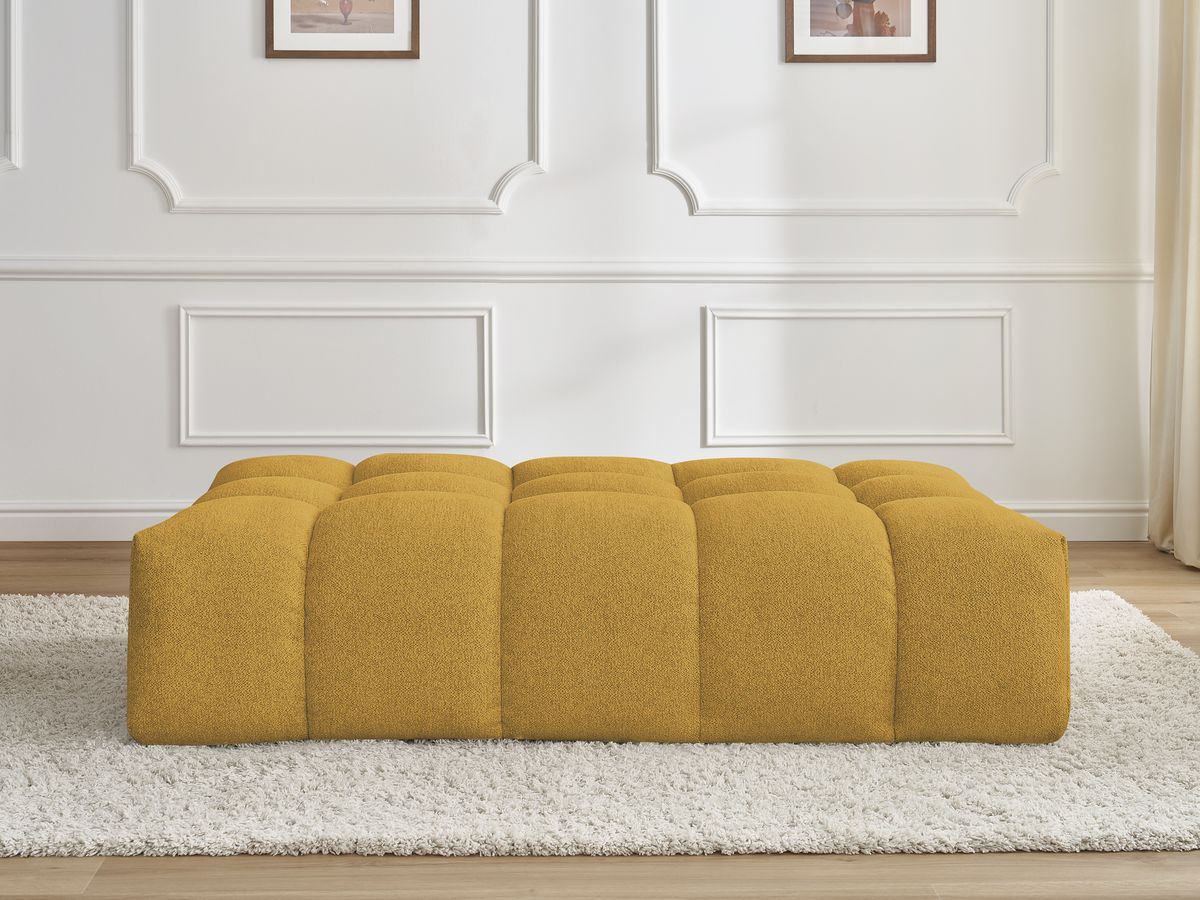 Pouf EVEREST chiné jaune — vue 5