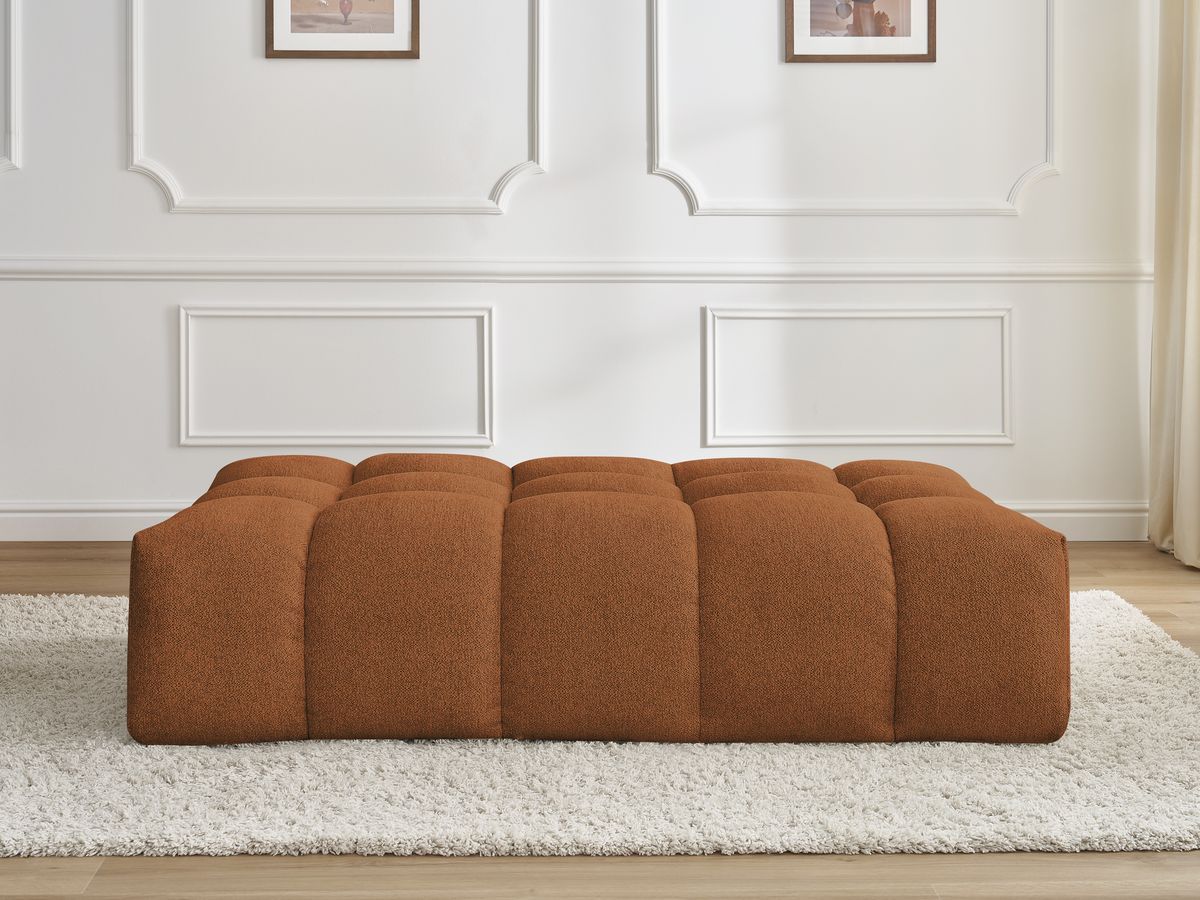 Pouf EVEREST chiné orange — vue 5
