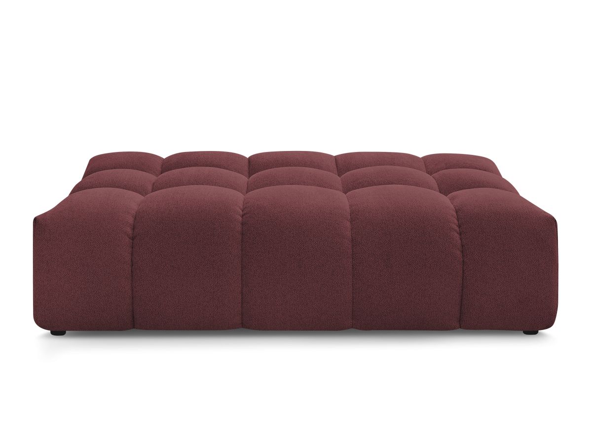 Canapé d'angle fixe EVEREST tissu chiné - Orange - Angle droit - 10 coussins