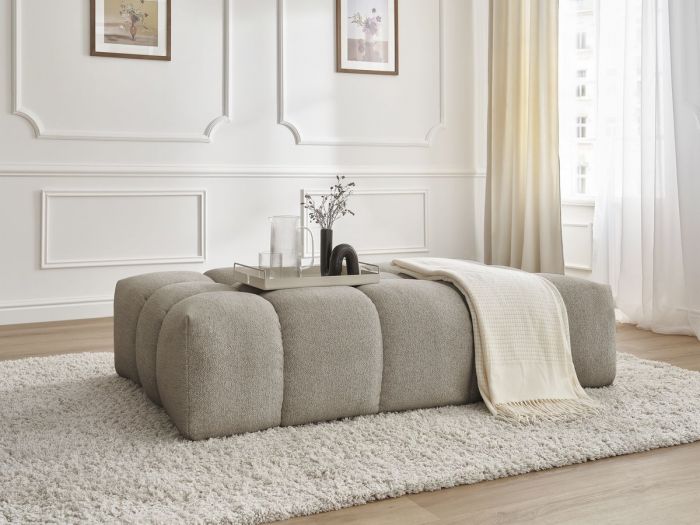 Pouf EVEREST tissu chiné