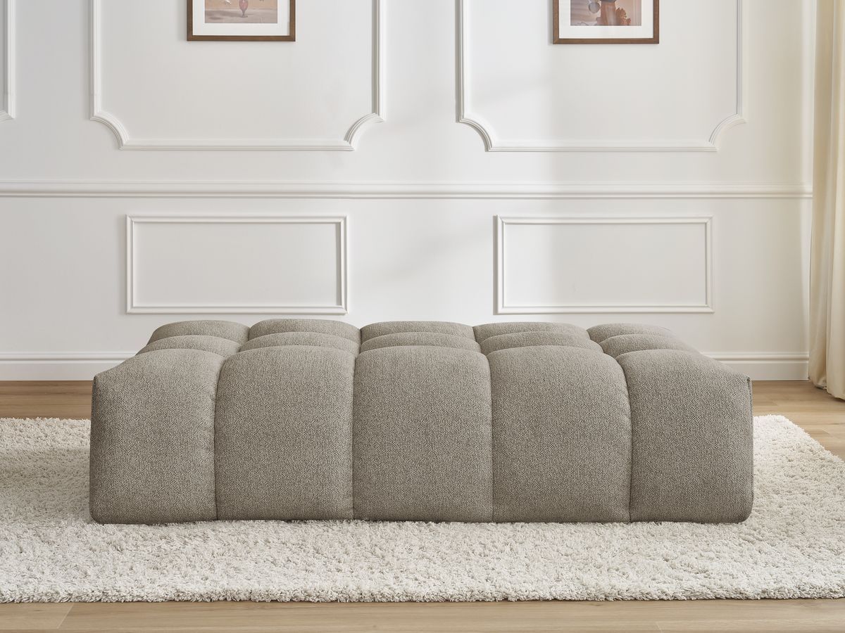 Pouf EVEREST chiné taupe — vue 5