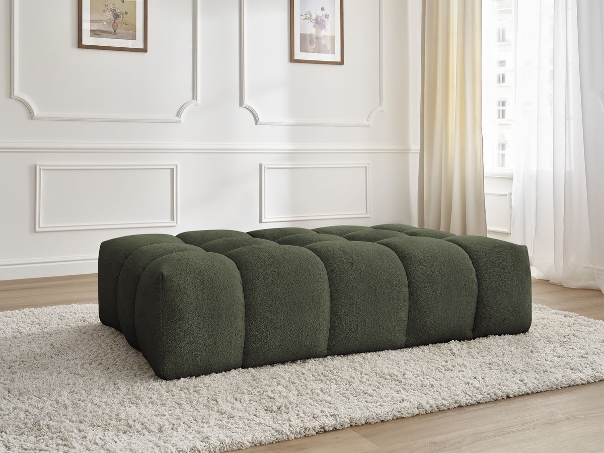 Pouf EVEREST tissu chiné