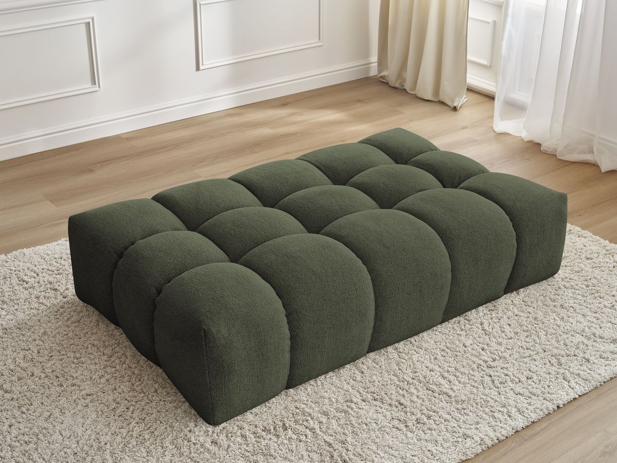 Pouf EVEREST tissu chiné