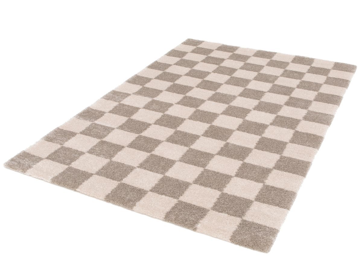 BLITZ langpolig vloerkleed met geometrisch patroon