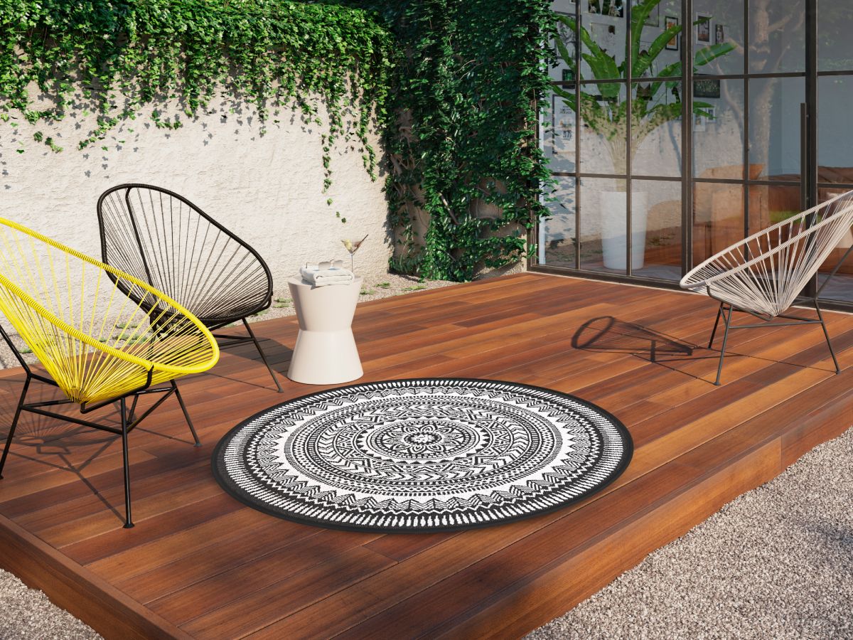 SIENNA laagpolig vloerkleed met vintage patroon