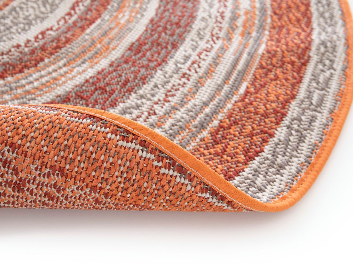 Tapis poils ras IVY motif vintage