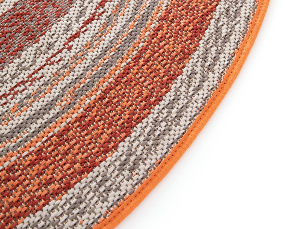 Tapis poils ras IVY motif vintage