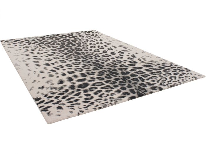 Tapis poils MERYL motif léopard