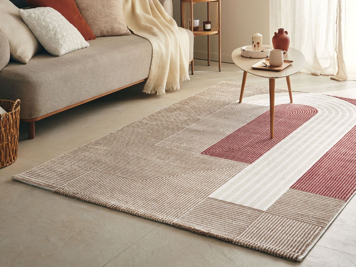 Tapis poils courts FRANE motif géometrique