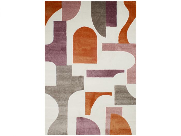 Tapis poils courts OLIVIA motif géometrique