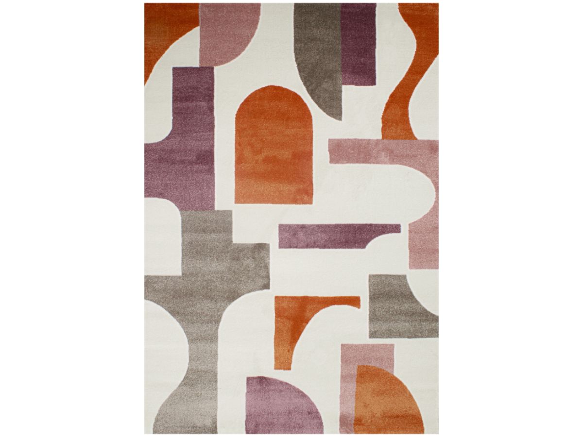 OLIVIA laagpolig vloerkleed met geometrisch patroon