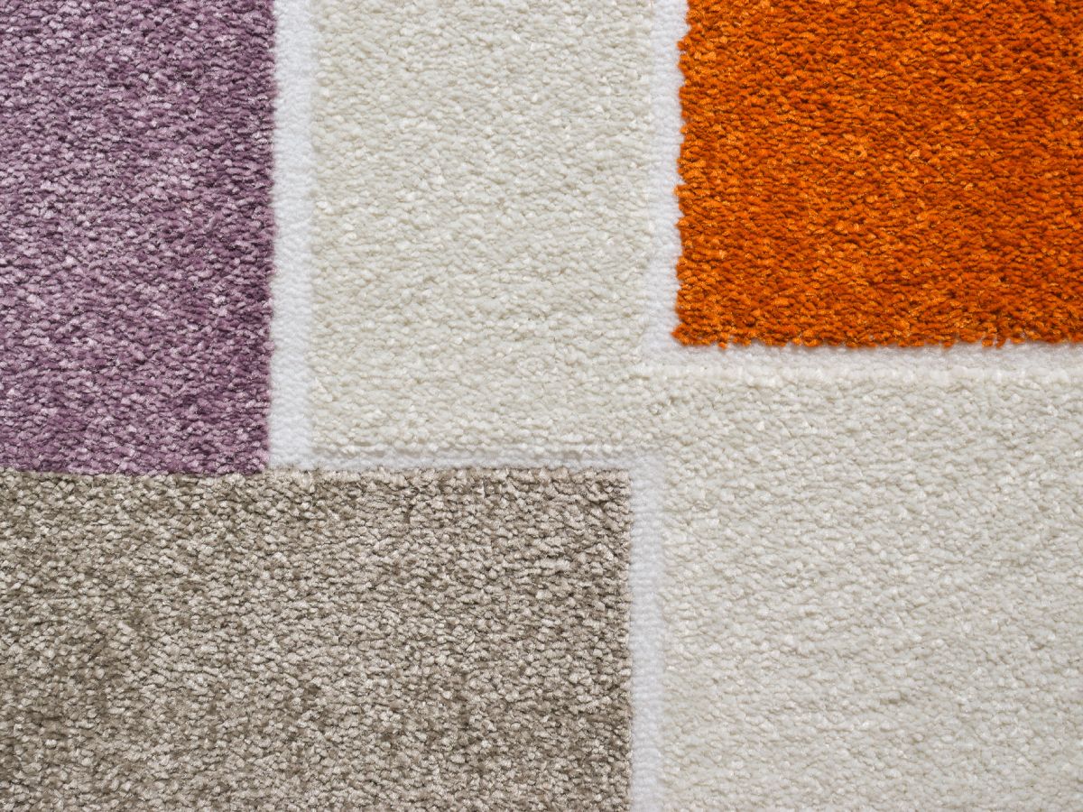 OLIVIA kortpolig vloerkleed met geometrisch patroon